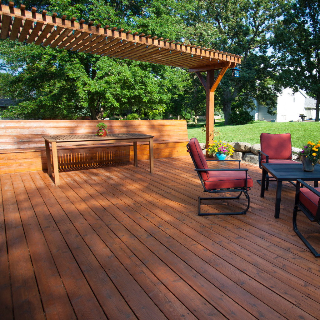 Patio Decking Replaced in Bagillt
